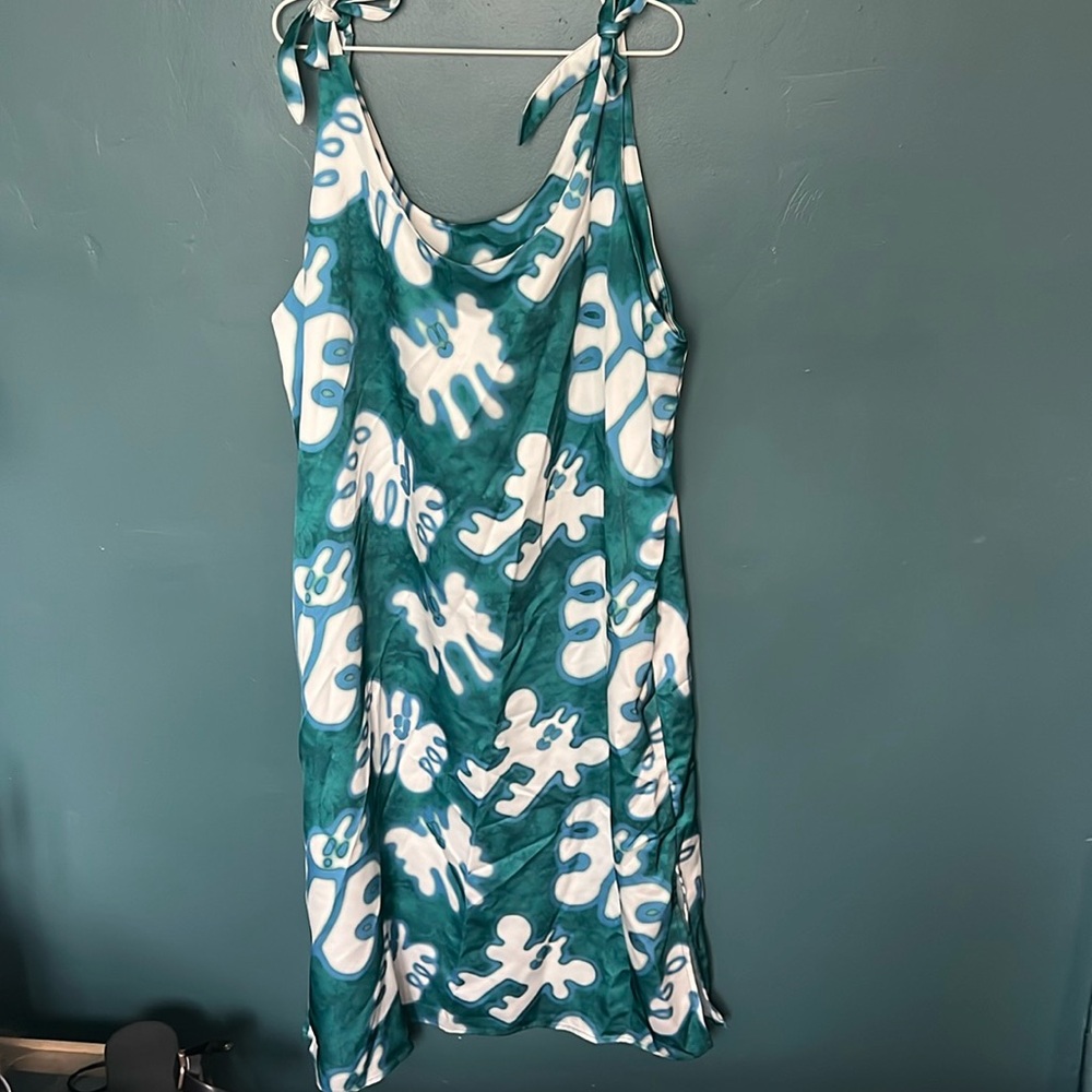 Lazy Oaf Plus Size Acid Butterfly Tie Shoulder Dress